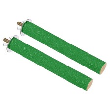 0.8x5.5" Bird Leg Grinding Stick, 2pcs for Small Bird, Green