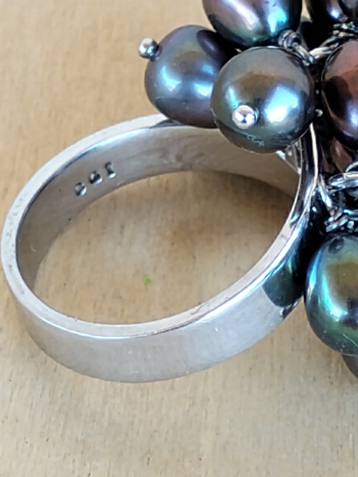 CGI 925 Sterling Silver Cha-Cha Ring • Peacock Gr… - image 20