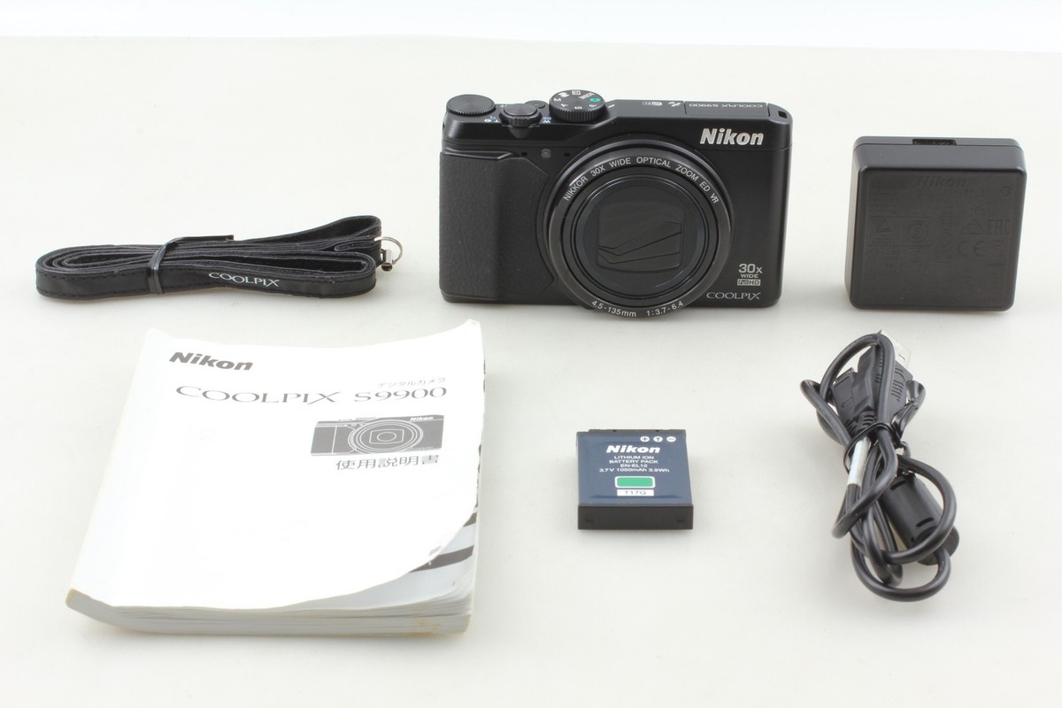 🎦VIDEO👀✨MINT✨ Nikon Coolpix S9900 Black 16.0MP Digital Camera