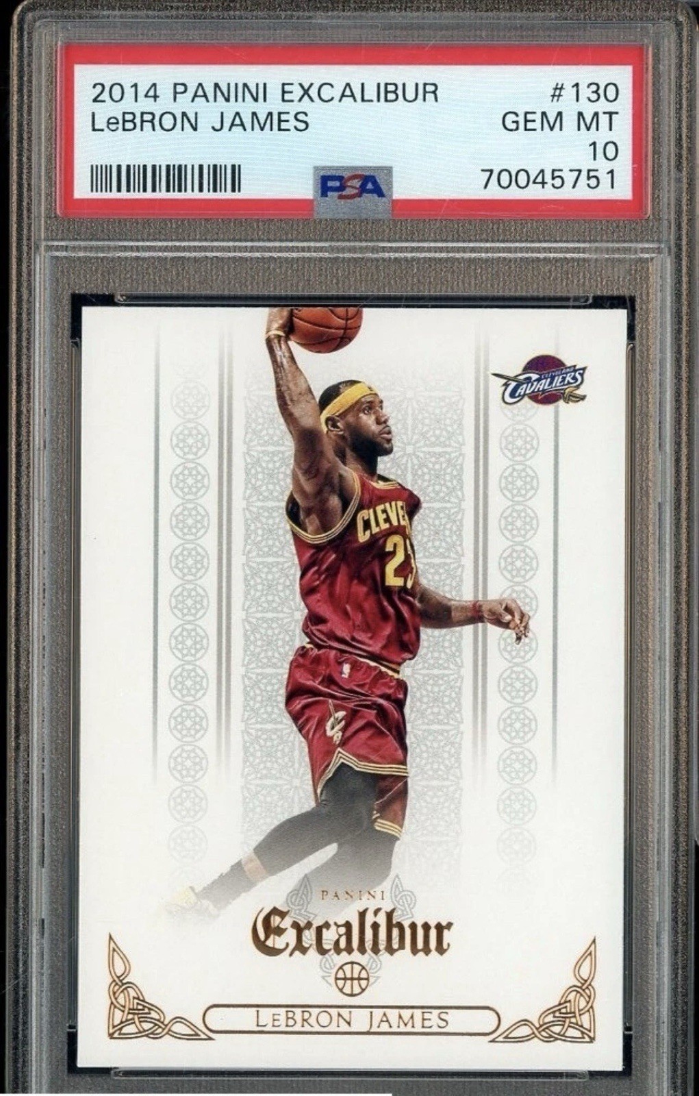 LeBron James #130 Basketball Cards 2014 Panini Excalibur trading card β raw and PSA graded price guide