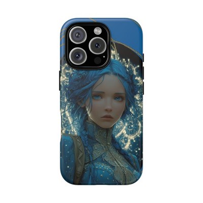 Phone Ink - iPhone | Galaxy | Pixel Case - Gold Blue Hair Girl