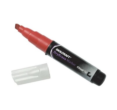 ABILITY ONE 7520-01-510-5661 Dry Erase Marker Set,Red,Capped,PK12 52CE71