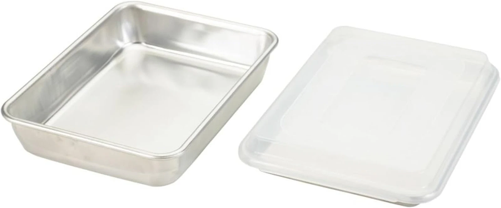 Nordic Ware Naturals Quarter Sheet, 9X13 and Lid Baking Set- USA Made Aluminum C