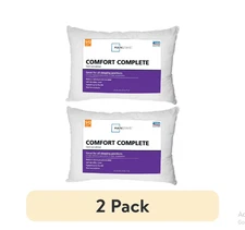 Mainstays Comfort Complete Bed Pillow, Standard/Queen (2 Pack)