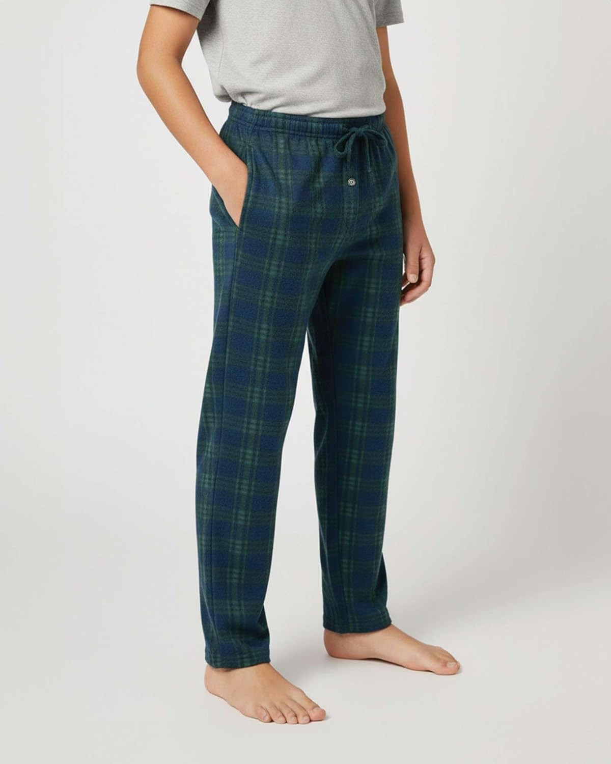 Boys Fleece Pyjama Bottoms 3 Pack Soft PJ Lounge Pants Kids Age 5-18 Years Warm image 4
