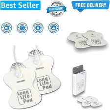 TENS Machine Long Life Replacement Pads - Reusable TENS Machine Pads and TENS...