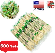 500 Paris Disposable Bamboo Chopsticks Wooden Chopsticks Bulk [US Free Shipping]