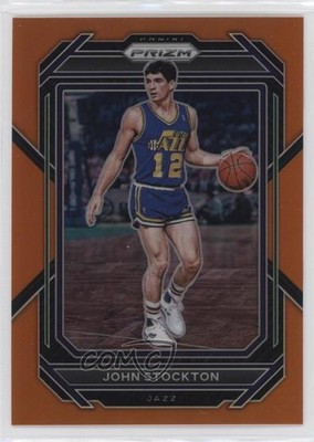 2022-23 Panini Prizm Orange Prizm 12/49 John Stockton #292 HOF 7y2