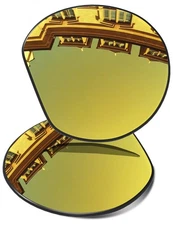 Vonxyz-Gold Polarized Replacement Lenses for-Oakley Meta HSTN OW8002-51mm