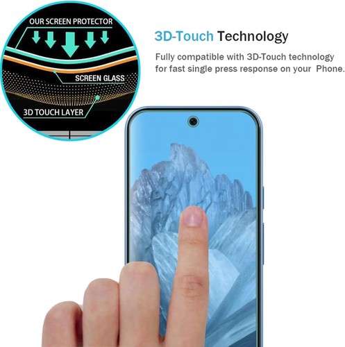 Pour Google Pixel 9A Gorilla Verre Trempé Transparent Protection écran RÉSISTANTE - Photo 6 sur 12