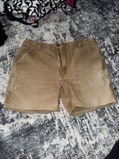 Vintage Carhartt Carpenter Shorts Mens Size 40 Brown Duck Canvas USA B25 BRN