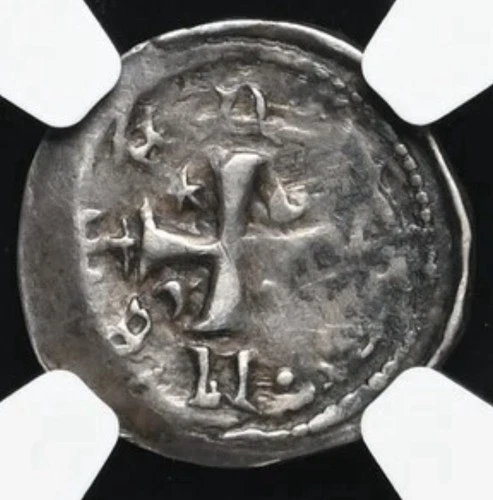 FRANCE, Lorraine Metz. Jean d'Apremont. Silver Denier Coin. 1224-1238, NGC VF