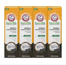 Arm & Hammer Essentials Fluoride-Free Toothpaste Whiten + Activated Charcoal-4 P