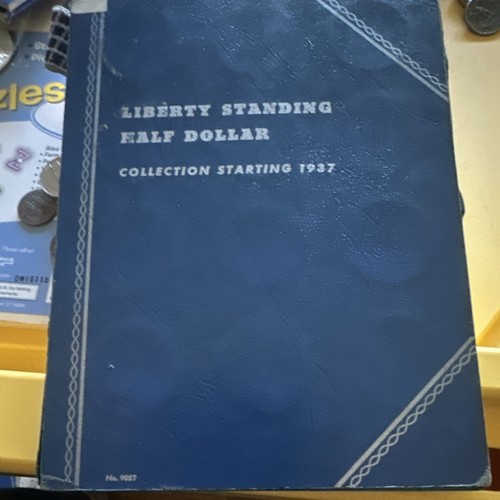 Whitman Liberty Standing Half Dollar Coin Album Folder Collection 1937 No. 9027