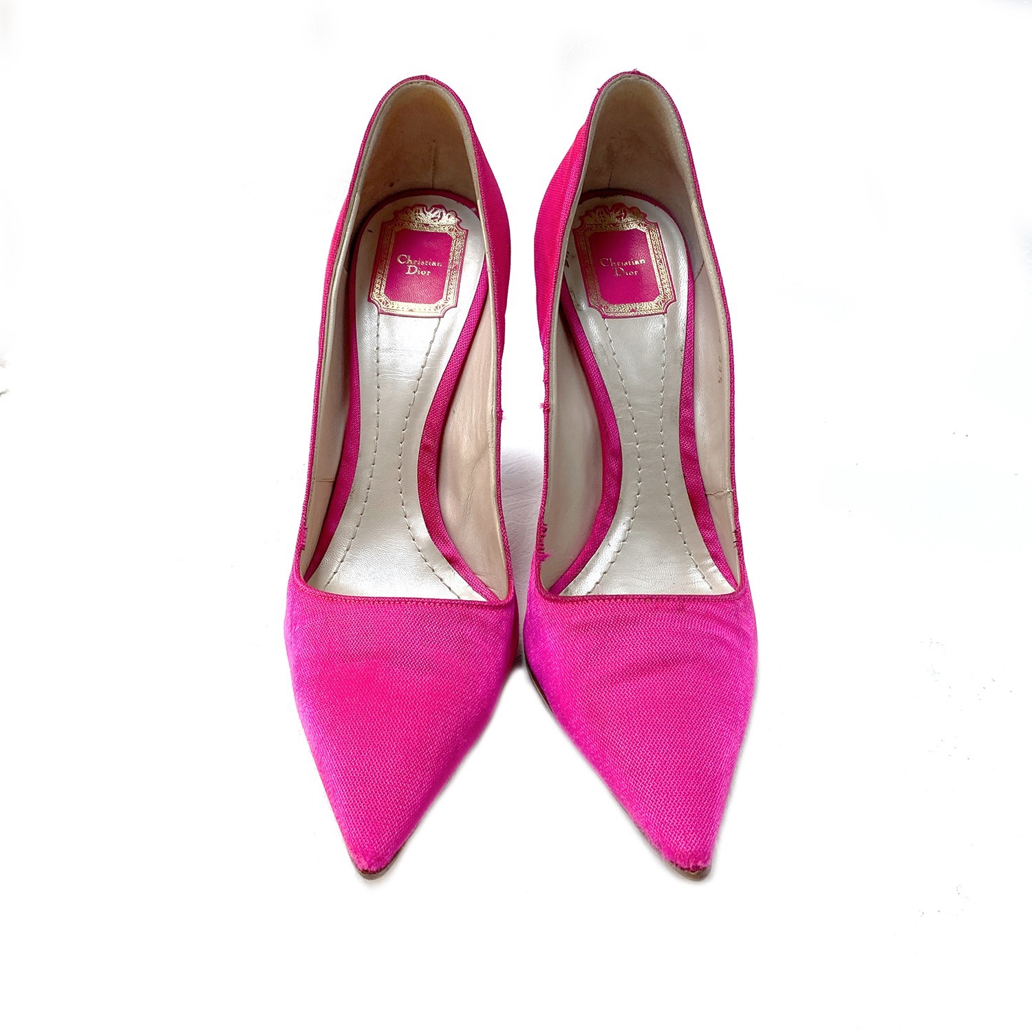 Christian Dior by Raf Simons Neon Pink Cloth Pumps Size US: 9,5 / EUR: 39,5 thumbnail 4