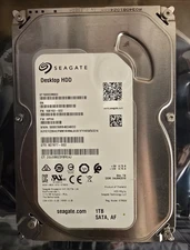 Seagate 1TB HDD 3.5" SATA III 7200RPM Desktop Hard Disk Drive - Low Hours