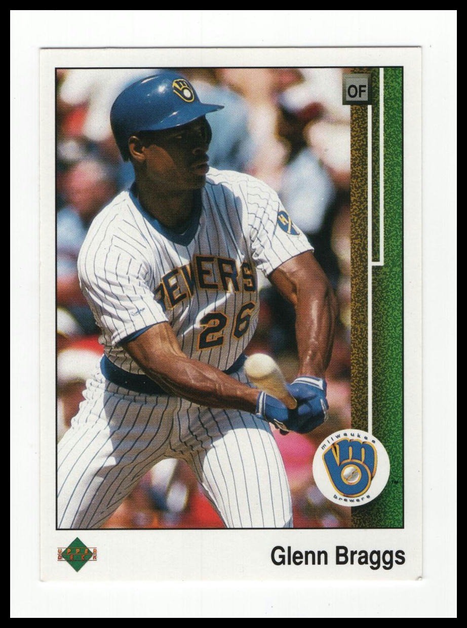 1989 Upper Deck Glenn Braggs #504 Milwaukee Brewers