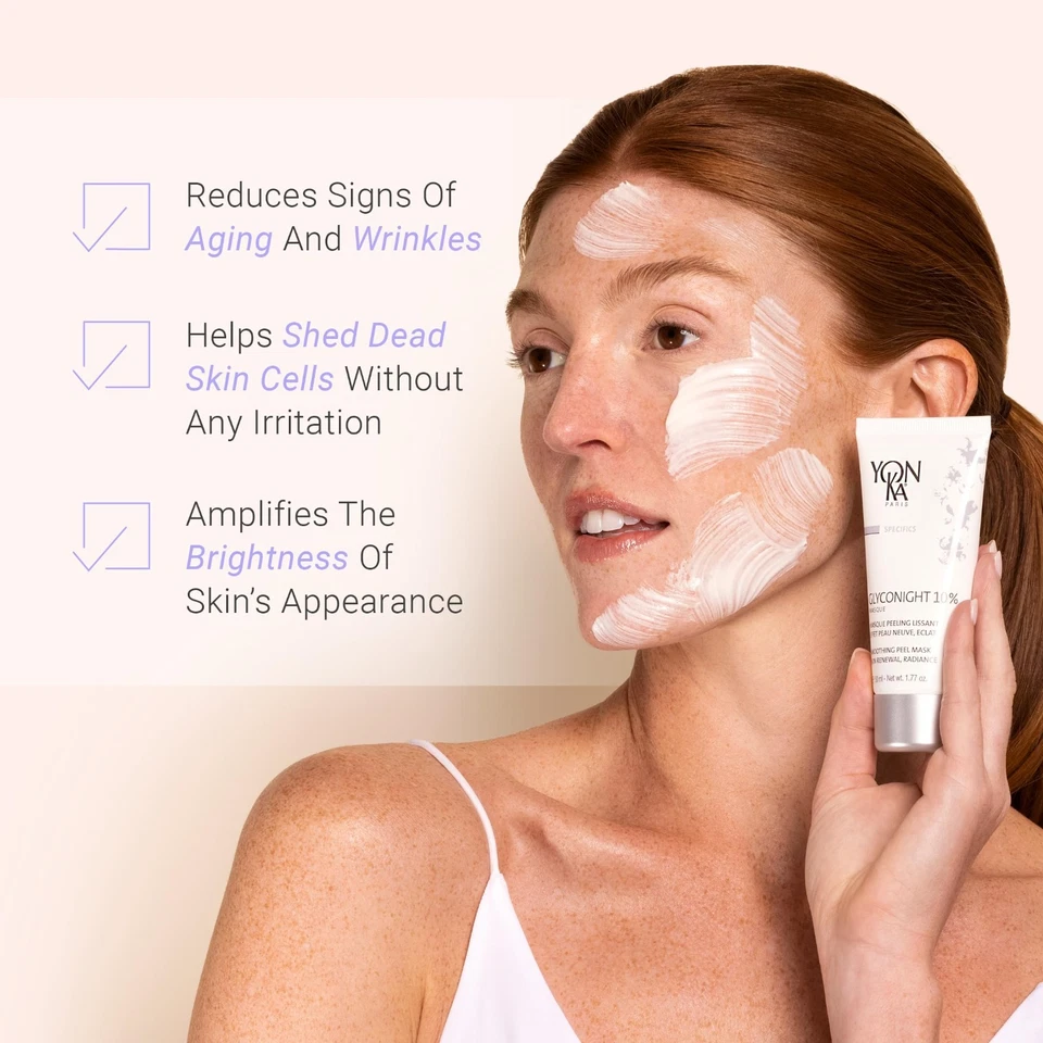 C Yonka Glyconight 10% 面膜 50 毫升 / 1.7 盎司 EXP9/25 全新带盒 — 第 2/4 张图片