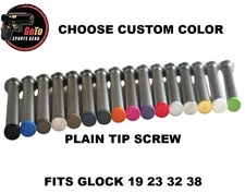 For GLOCK 19 GEN 1-3 Stainless Steel Guide Rod with Plain Tip Screw Coated