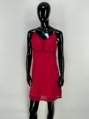 open lace back dress Red Cotton Sleeveless Midi Dress - Casual Dresses main image 1