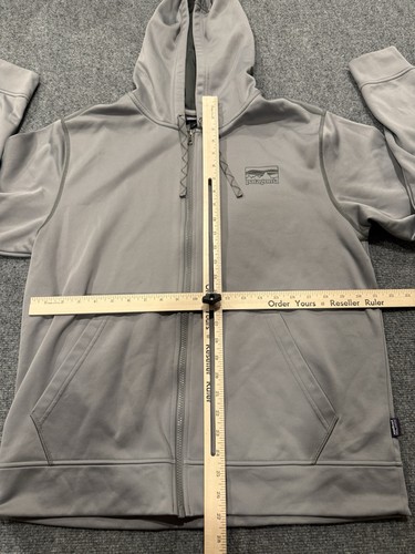 Patagonia Jacket Mens L '73 Skyline Logo PolyCycle Full-Zip Hoody Fleece KE12 - Picture 4 of 6