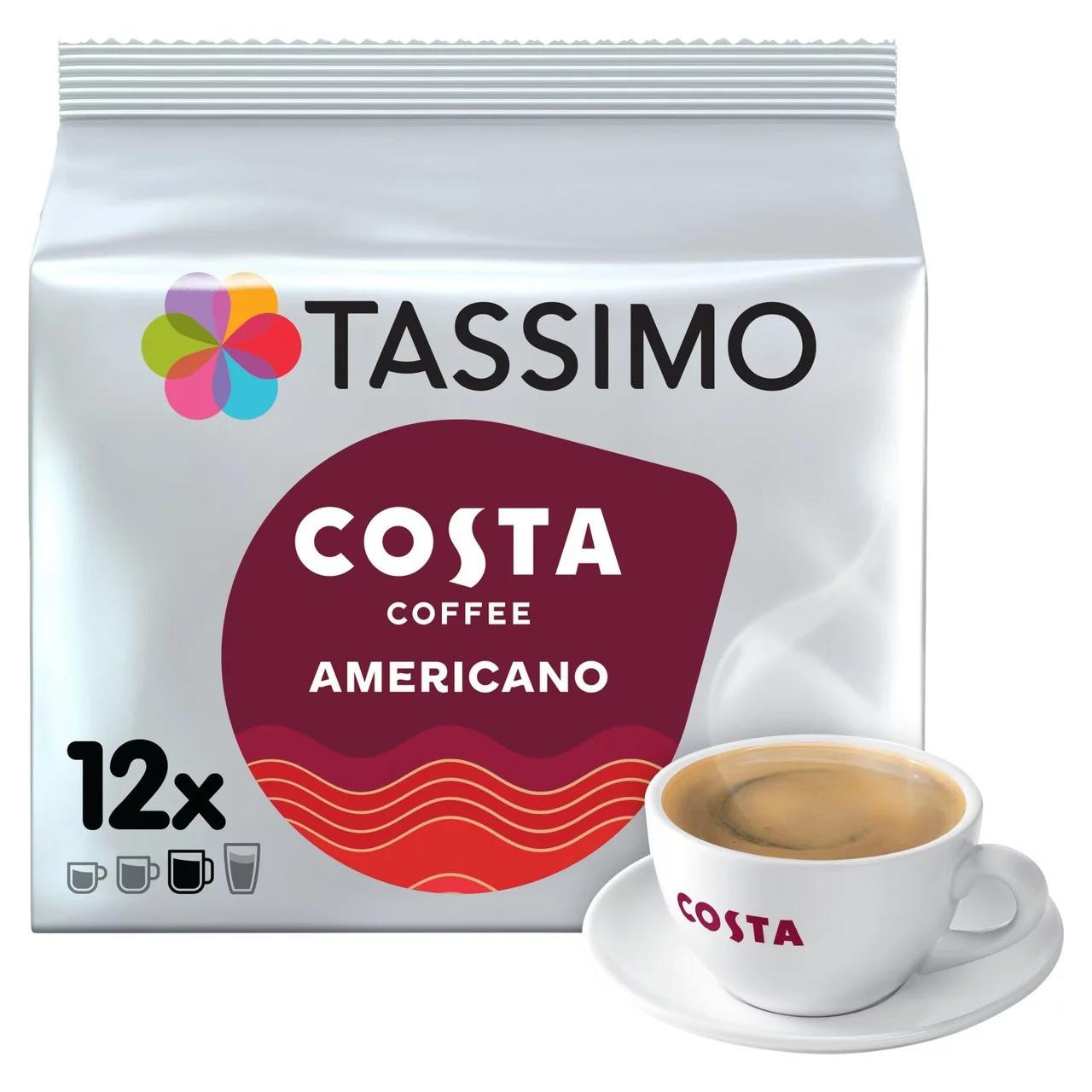 Tassimo Costa Americano 12 Discs 5x108g