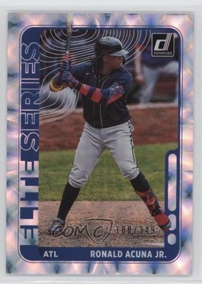 2021 Panini Donruss Elite Series Silver 188/349 Ronald Acuna Jr #ES4 o7m