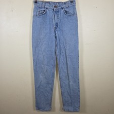 Vintage Levis Orange Tab 550 Student Fit Jeans 29x32 Washed Black Denim USA Read