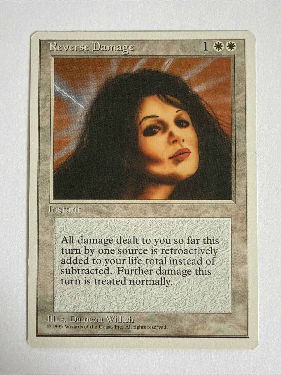 Magic The Gathering 4th Edition Reverse Damage MTG TCG CCG Fourth