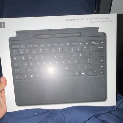 Microsoft Surface Pro 13'' Keyboard Folio w/ Slim Pen, Touchpad, Black, QWERTY EN