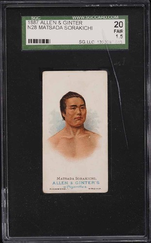 1887 N28 Allen & Ginter #44 Matsada Sorakichi — SGC 1.5