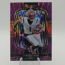 2025 Select Ja’marr Chase🔥 Purple Shock Prizm Premier Level /699 Bengals
