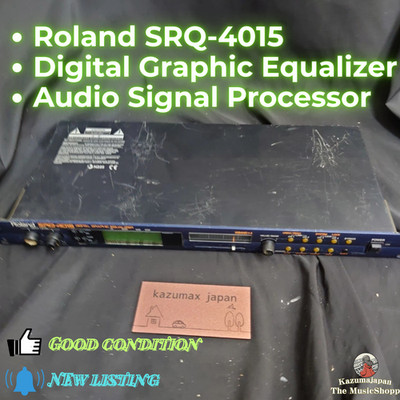 Roland SRQ-4015 Digital Graphic Equalizer Audio Signal Processor Tested Japan