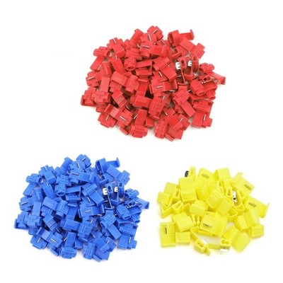 Reliable Wire Terminals 3 Color Easy installs Electrical Quick Connectors 150pcs
