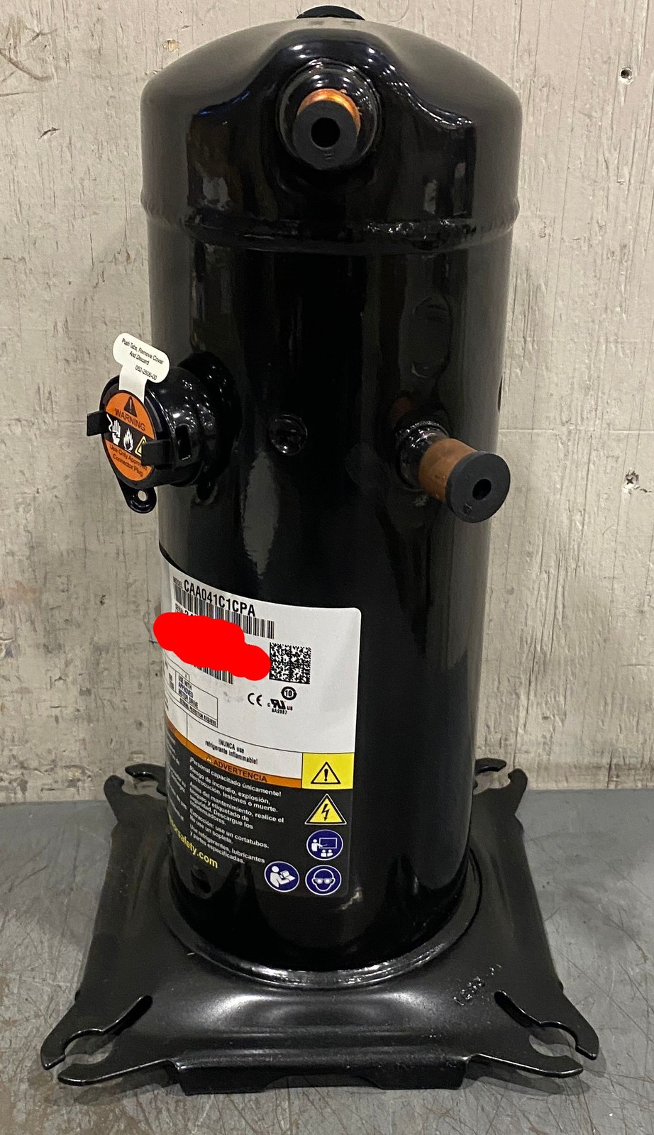 Copeland CAA041C1CPA 3.5 Ton Scroll Compressor 280-230V 1PH C0M11949