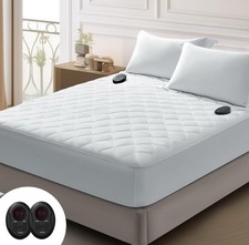 Premium Quilted Heated Mattress Pad King Size, 78" X 80" Bed Warmer, 9 Heat Sett