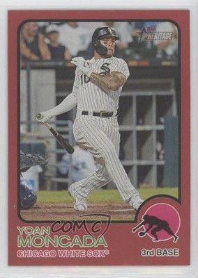 2022 Topps Heritage Target Mega Box Exchange Red Border Yoan Moncada #9 0q3