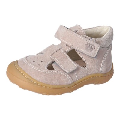 Pepino Ricosta Eni Lauflerner Sandalen beige grau kies tundra Leder WMS Mittel
