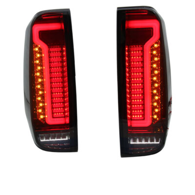 Smoke LED Tail Lights For 2005-2021 Nissan Navara D40 Frontier - Rear Lamp Assembly With Bulbs