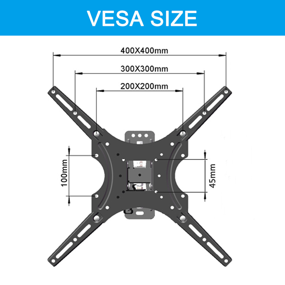 Universal Corner TV Wall Bracket 26" 32" 37" 40" 42" 47" 50" 55"+ Tilt