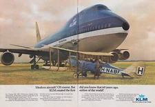 Modern aircraft of course in 1919 KLM created 1st airline in the world ad 1979