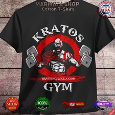 Gym God of War T-Shirt Kratos Ragnarok Soft Tee Shirt Gift All Sizes Unisex