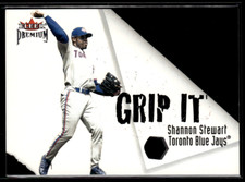 2001 Fleer Premium Grip It Rip It #4 Shannon Stewart Carlos Delgado Blue Jays