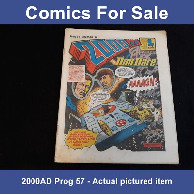 2000ad prog 57 comic - Colour Brian Bolland Walter the Wobot art 1978 (LOT#9275)