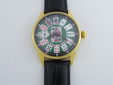 Molnija CARTE DA GIOCO MATRIMONIO!!! Orologio Vintage URSS Russo Bellissimo ORO ECC!