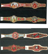 CIGAR BAND LABELS - 8 DIFFERENT