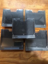 5 Black MiniDisc Slip cases Near perfect 