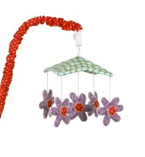 Baby Mobile for Crib Nursery Decor Girls Boys Floral Heart Animal Polka Dot