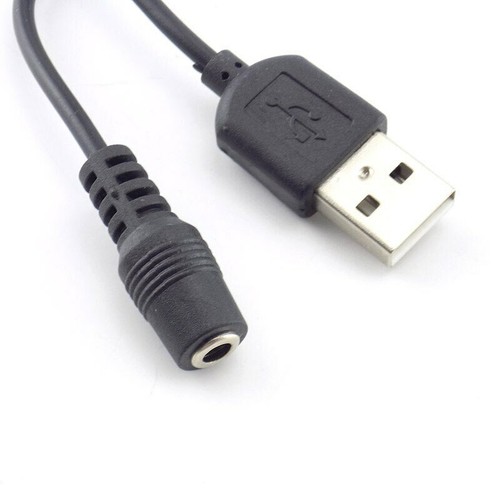 USB A 2.0 Male to 3.5x 1.35mm Jack plug Adapter lead DC Charger Power Cable Cord - Picture 5 of 6