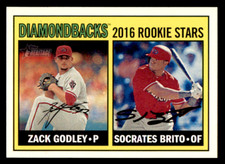 2016 Topps Heritage Zack Godley / Socrates Brito Rookie    #179 Diamondbacks